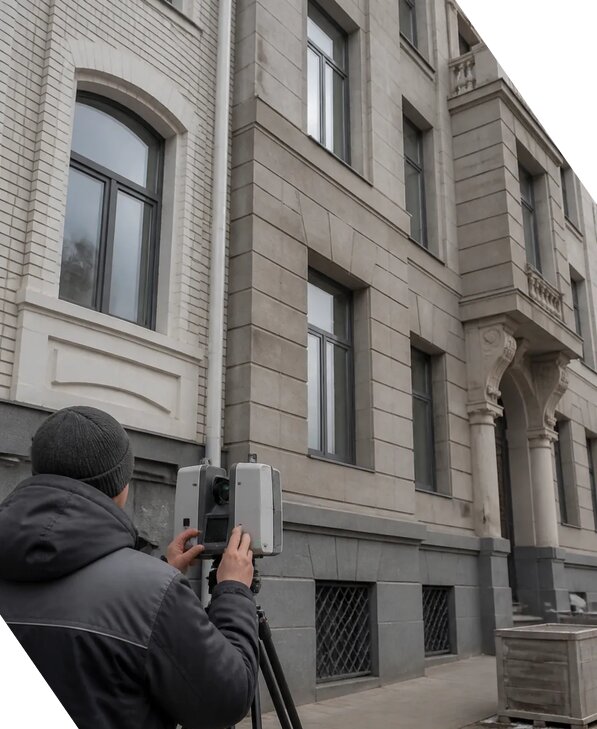 Лазерное сканирование фасадов зданий для обследования в Бузулуке